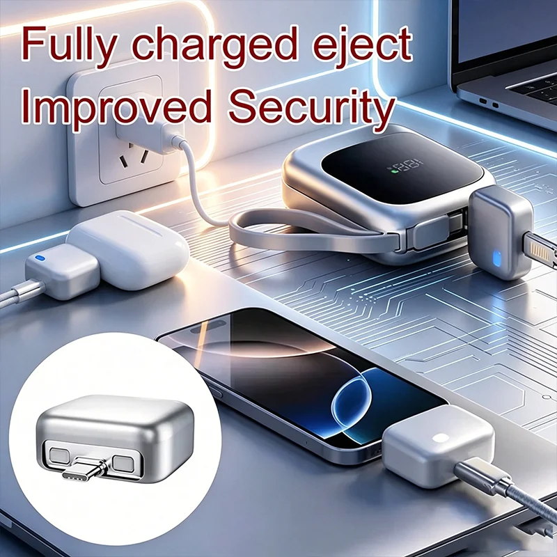 140W Fast Charger Adapter with Auto Power Cutoff Disconnects & Ejects Phone Once Fully Charged