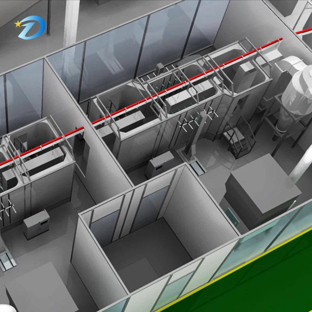 Lini Pelapisan Bubuk Otomatis Mesin Pengecatan Otomatis Sistem Pengecatan Semprot