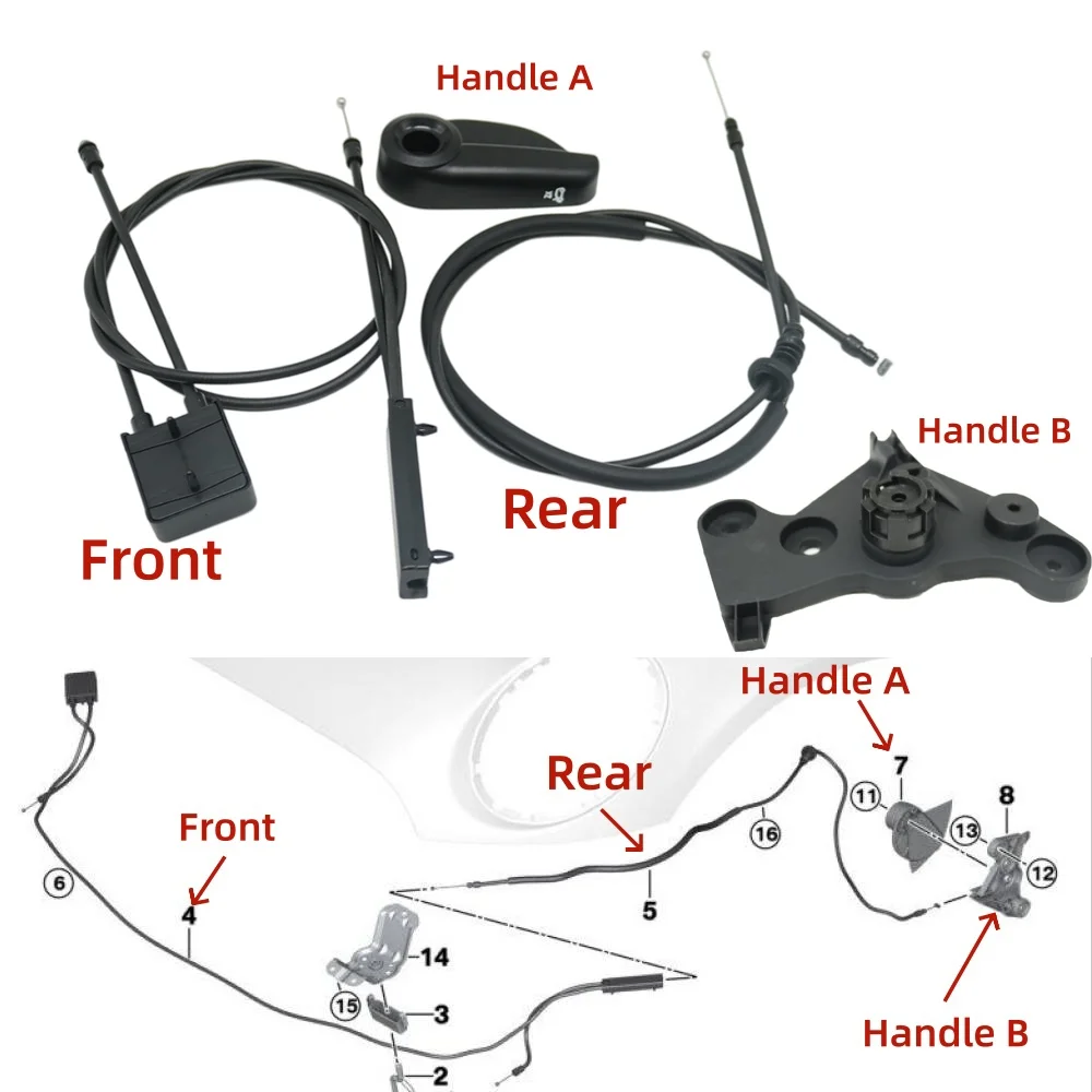 Hood Release Handle Mechanism Lever Bracket For BMW Mini Cooper Clubman F54 Hatch F55 F56 Convertible Cabrio F57 Countryman F60
