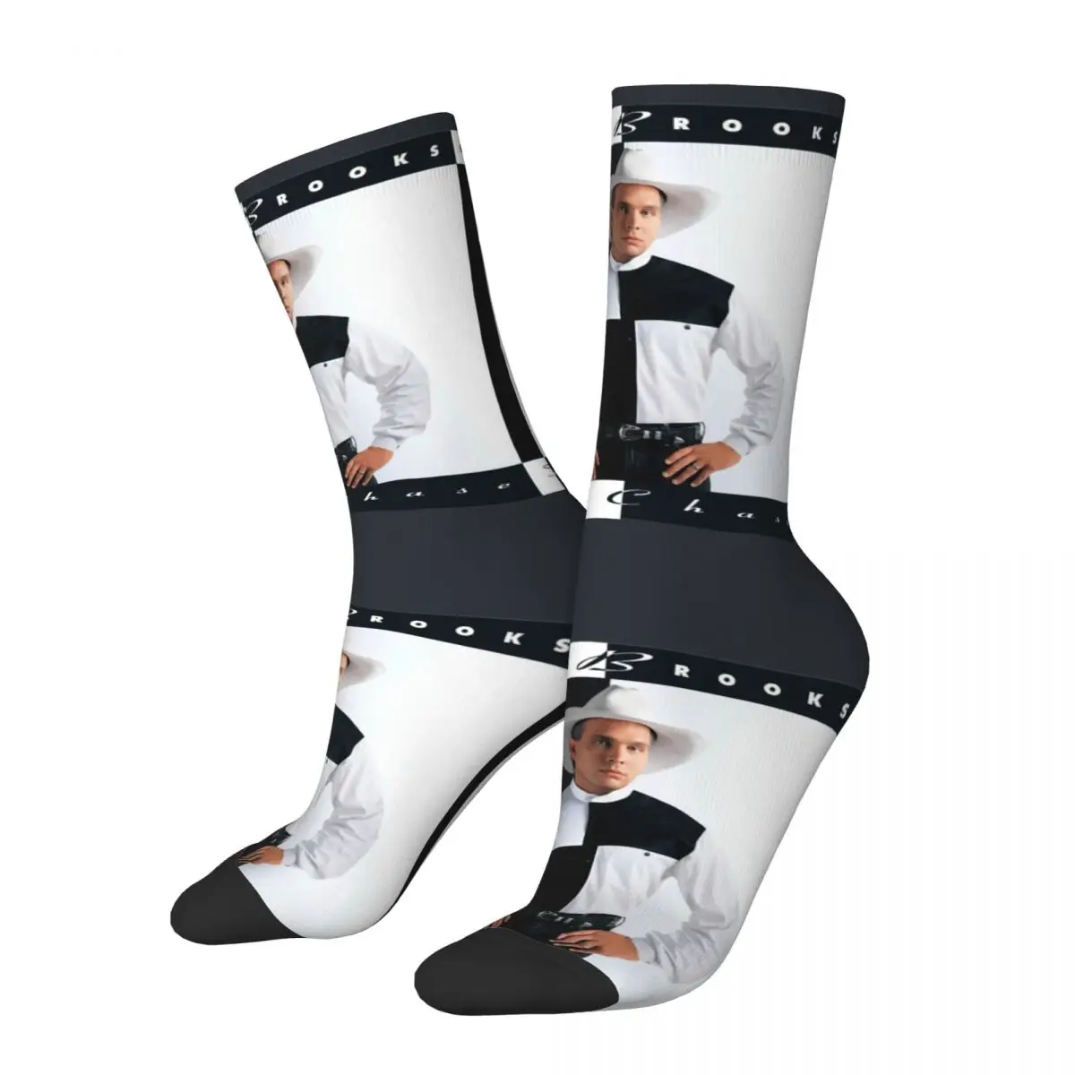 Funny compression Garth Brooks The Chase Sock for Men G-garth brooks Pattern Printed Boys Crew Sock official-website tops fugees