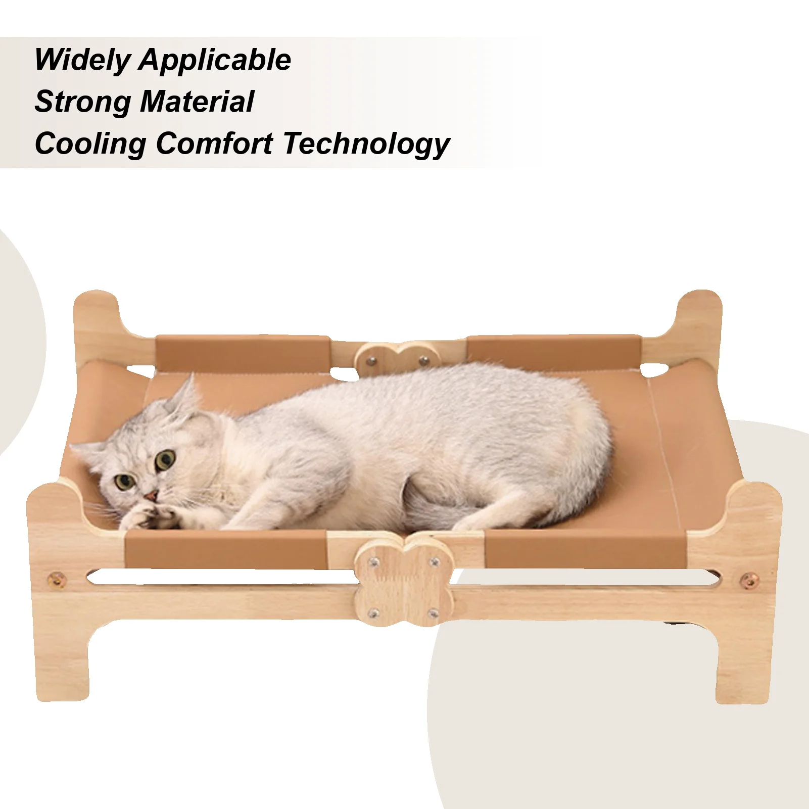 

Cat Bed Portable Pet Bed Raised Cat Cot Pet Furniture for Indoor Patio Beach Garden Lawn Backyard Camp Home Balcony Floor