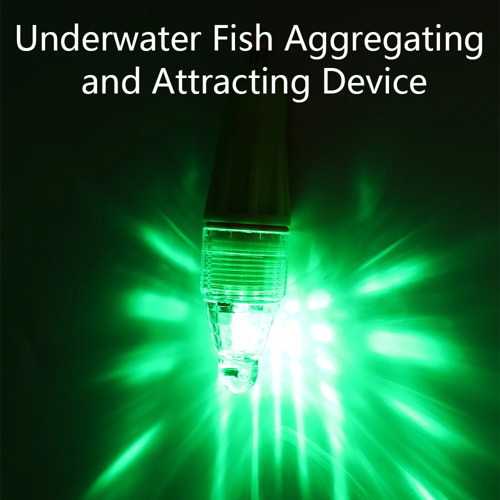 1 Stück LED Unterwasser-Fischköder-Licht, Tiefwasser-Meeresfischerei-Licht, Blinkendes Leuchtlicht, Nachtzeit-Fischanlocklicht – Detail 9