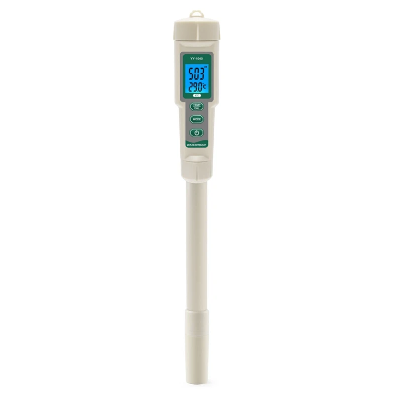 Professional Hydroponic Meter 4 In 1 PH EC TDS TEMP Tester Monitor Long Probes For Nutrient Solutions, Aquarium