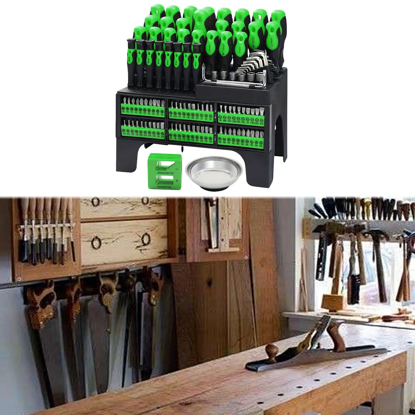 118 Pieces Magnetic Screwdriver Set Sturdy Tools for Men for Watch Repair