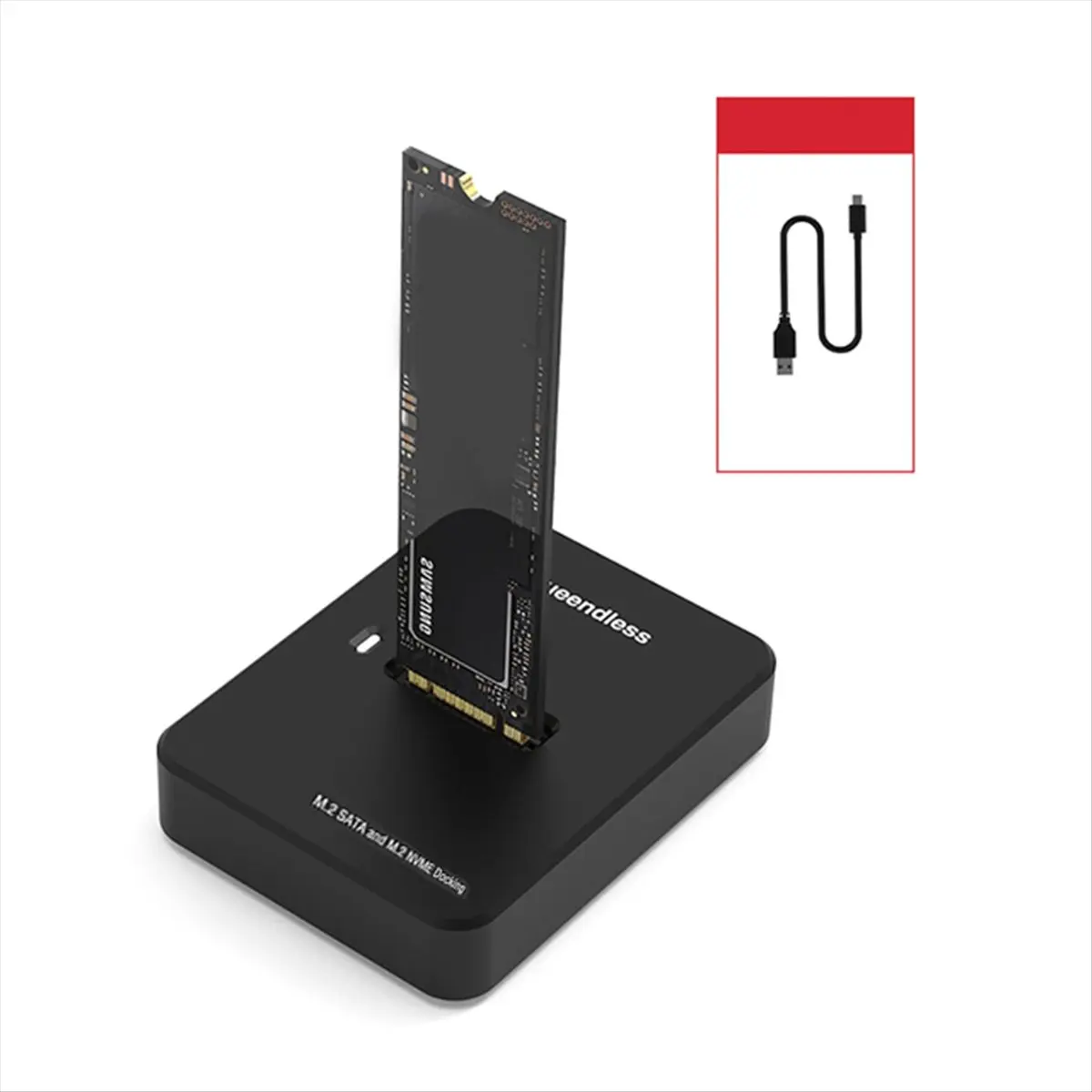 SWXF  Dual Protocol M.2 SATA SSD Docking Station Base External SSD Hard Disk Enclosure Online Reading Writing Speed