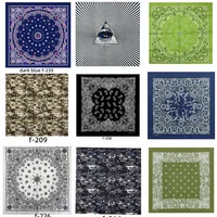 F-201 pañuelo de mezcla de algodón Unisex, pañuelo de Hip Hop, banda para el pelo, bufanda para el cuello, banda para la muñeca, pañuelo cuadrado para cabeza mágica