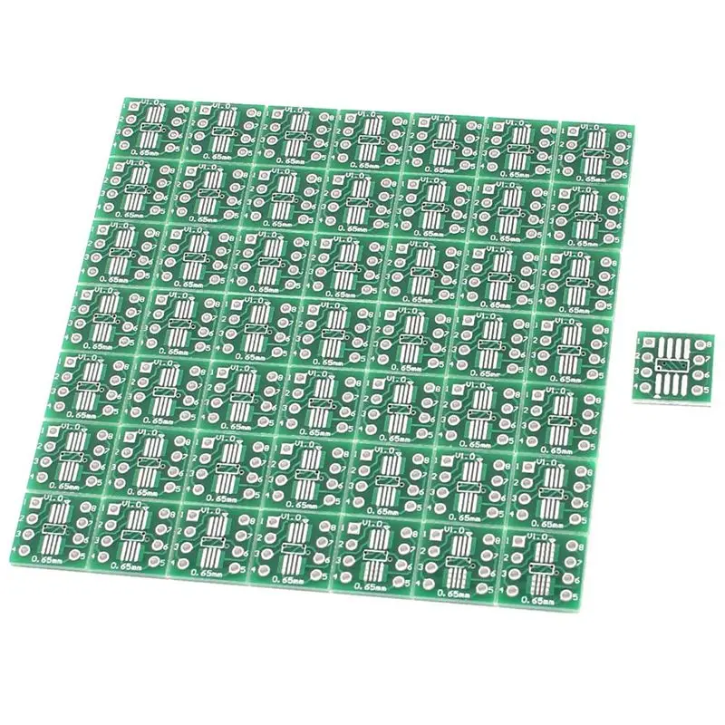 

Sensitive 150Pcs SOP8 SSOP8 TSSOP8 SMD To DIP8 Adapter 0.65/1.27Mm PCB Board