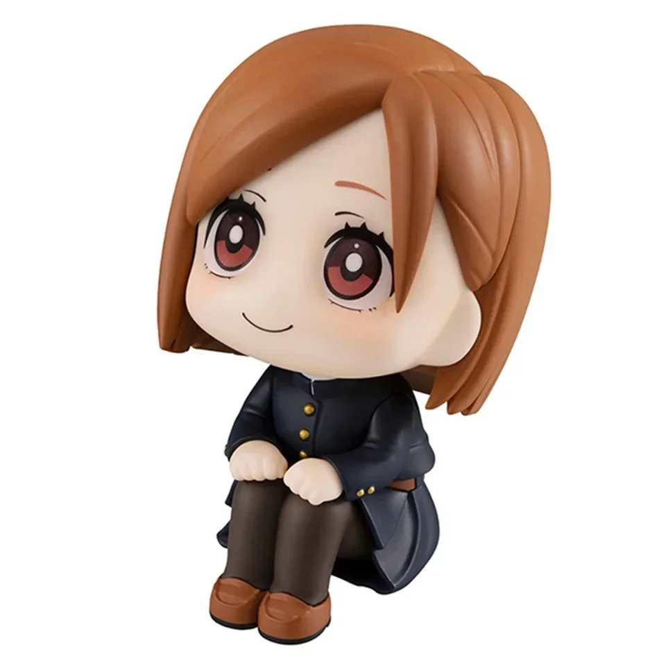 10 cm Jujutsu Kaisen Q-Sitzende Anime-Figur, PVC-Modell, Yuji Gojo Megumi Nobara Figur, Auto-Desktop-Dekoration, Geschenk für Anime-Liebhaber – Detail 5
