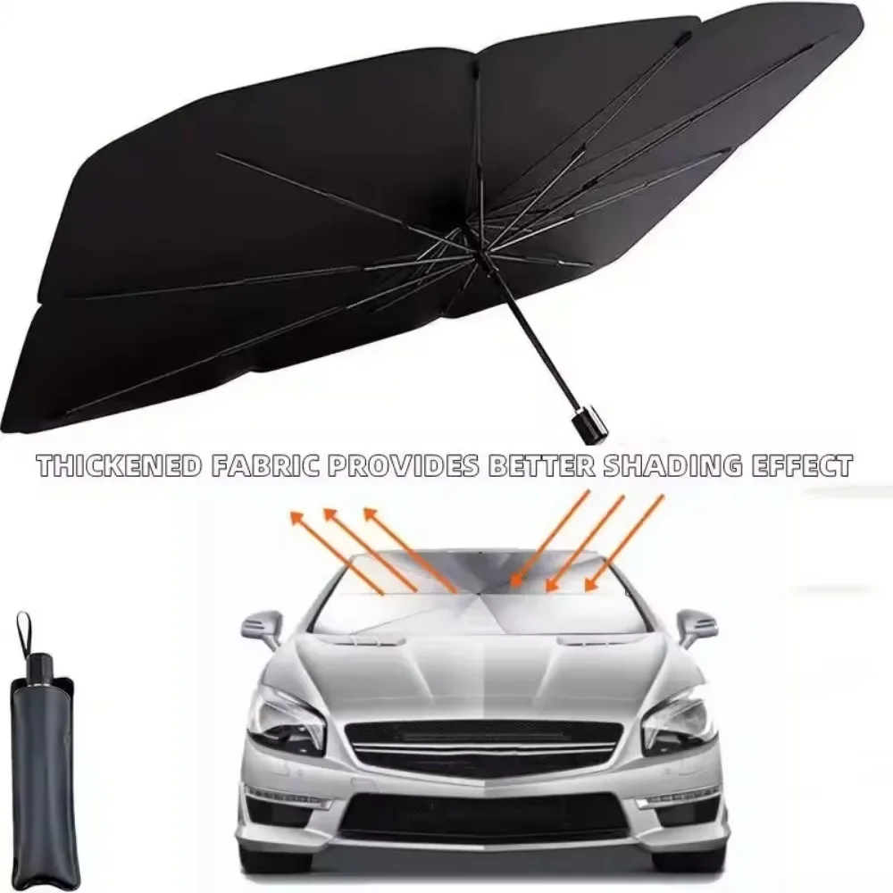 

Upgraded Windshield Sun Shade for Car Heat Insulation Sun Protection Cover UV Blocking Auto Sunshade Umbrella