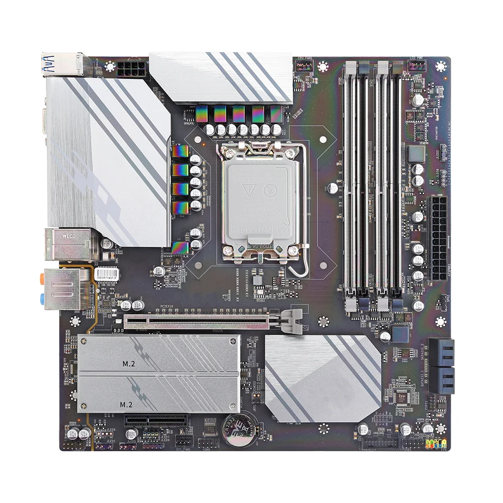 HISWISER Intel Z690 Micro ATX Placa-mãe 12a geração Core i9 i7 i5 i3 CPU 128GB de memória M.2 SSD