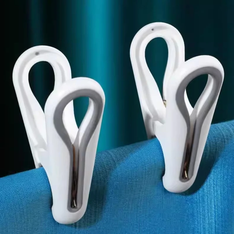 Traceless Clothes Pegs Fixed Clip Snack Bag Clips Clothespins Laundry Hanging Clamps Underwear Drying Rack Clothes Hangers