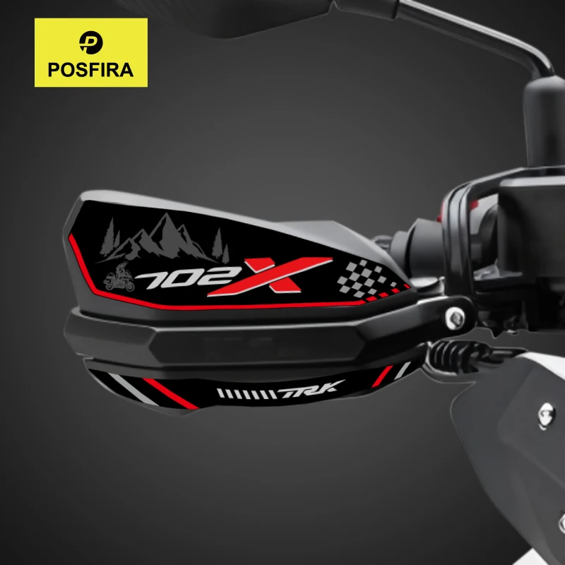 

POSFIRA наклейки на поручни мотоцикла, виниловые наклейки для Benelli TRK 702X 702 X TRK702X 2023 2024 2025, аксессуары для защиты рук