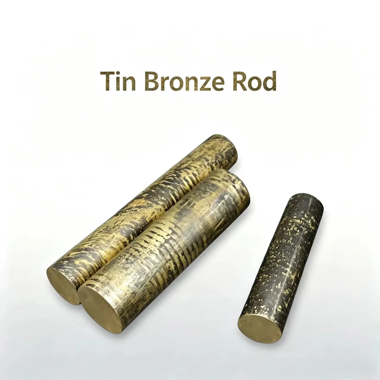 Custom-Cut Solid Round Tin Bronze Rods 6-6-3 Wear-Resistant Metal Rods for Industrial Use