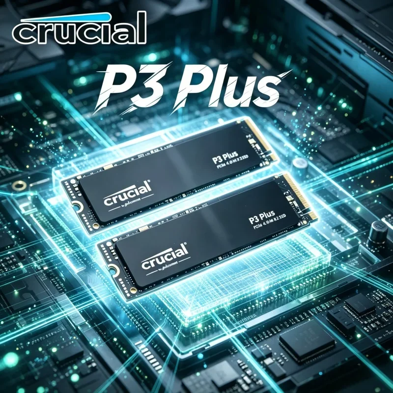 

OEM Pack Crucial P3 Plus M.2 2280 PCIe4 NVMe SSD 1TB/2TB 3D NAND High Speed Laptop Desktop Storage