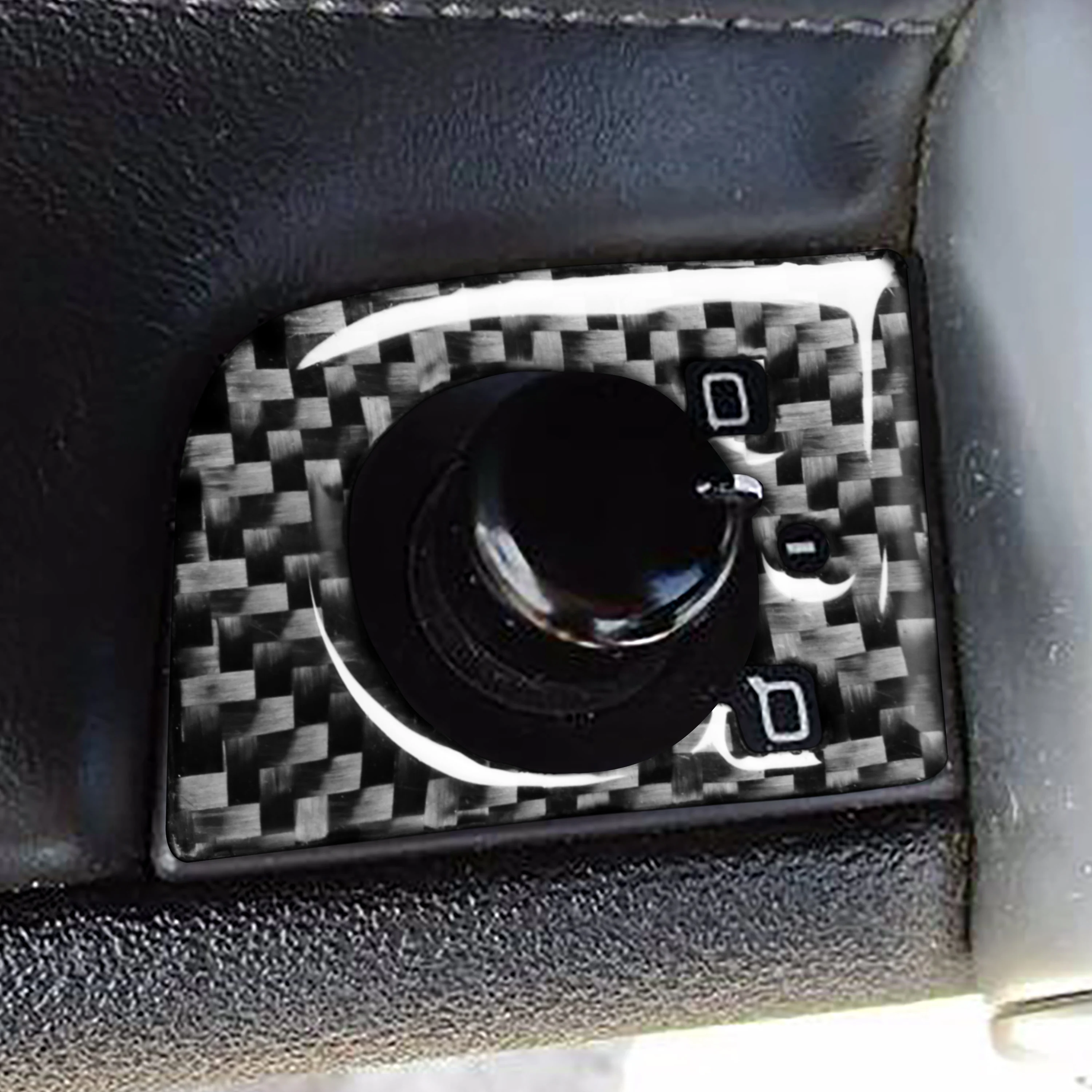 For Audi TT MK1 8N 2001 2002 2003 2004 2005 2006 Lift Button Panel Tuning Real Carbon Fiber Sticker Car Interior Accessories