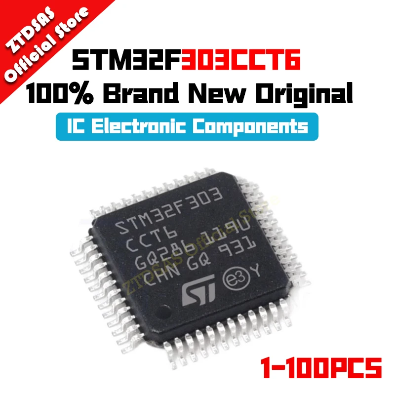 New Original STM32F303CCT6 STM STM32 STM32F STM32F303 STM32F303CC IC MCU LQFP-48