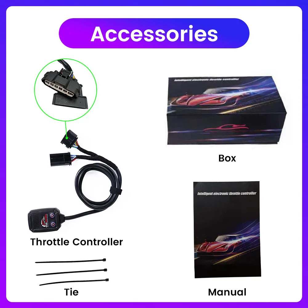 

For Mazda Car Electronic Throttle Controller Racing Accelerator Potent Booster Bluetooth APP Control Tuning Parts Accessory