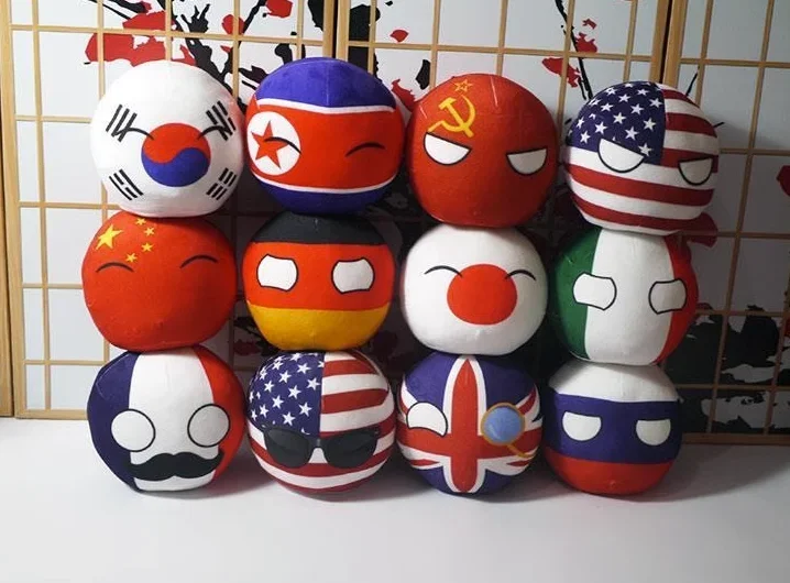 20cm Polandball Plush Doll Spain Germany Poland France Estonia Belarus Countryball Short Stuffed Mini Doll Pendant