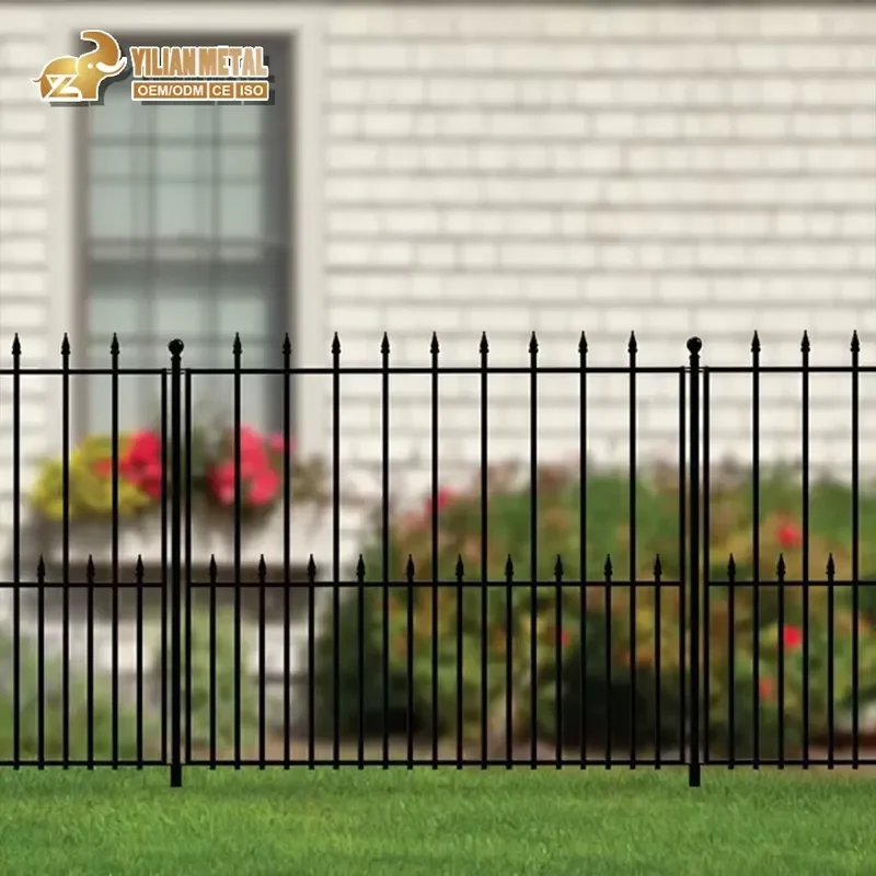 for Powder Coated Anti Rust Aluminum Horizontal Slat Welded Fence Panels Weather Resistant Screen for Villa Front Yard and