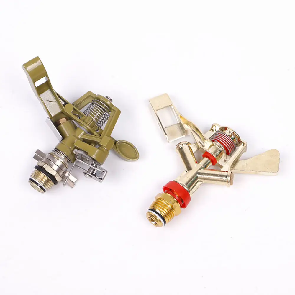 Water Driven Rotating Lawn Sprinkler Agricultural Irrigation Nozzle Adjustable Rocker Garden Yard Watering Spray Device Tool