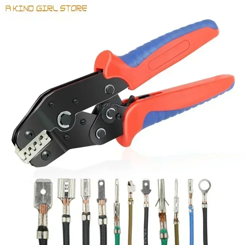 SN Series Crimping Pliers SN-48BS 0.25-1.5mm2/23-16AWG For Tab 2.8 4.8 6.3 SM2.5 DuPont2.54 Car Connector Wire Ratchet Tools