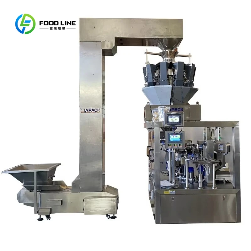 Customized Automatic Pre-made Bag Filling Packing Machine for Banana Chips and Granule in Factory Price