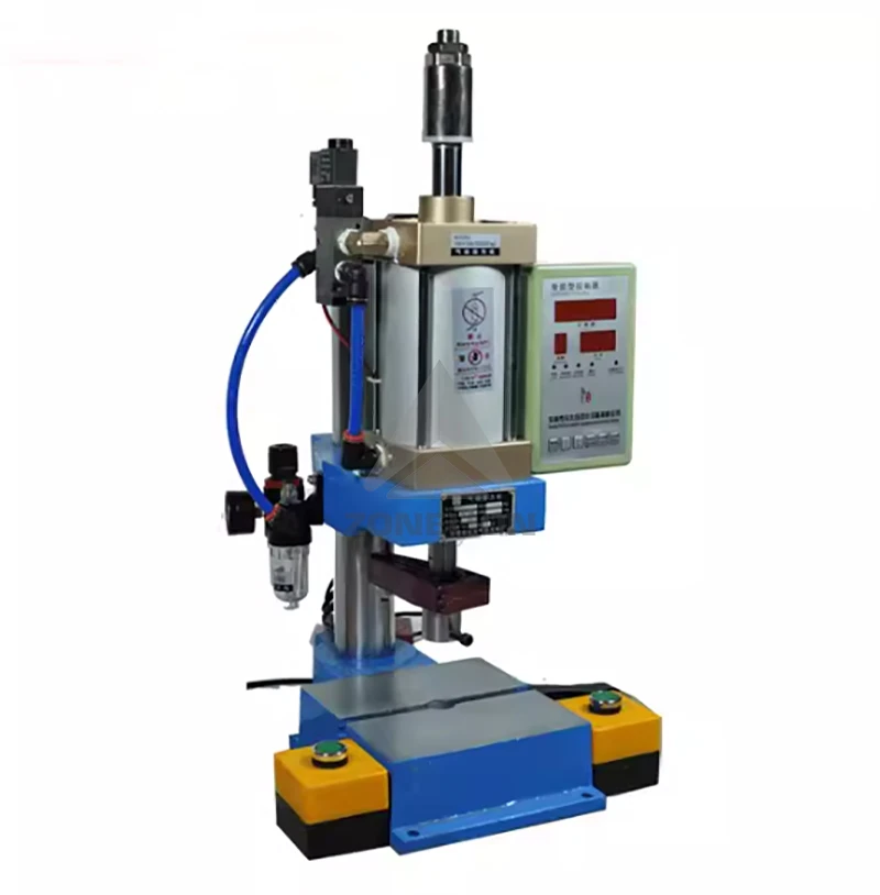Single Column Coin Pneumatic Press Automatic Eyelet Stamping Machine Adjustable Force 200kg Punching Prices Table Press Machines
