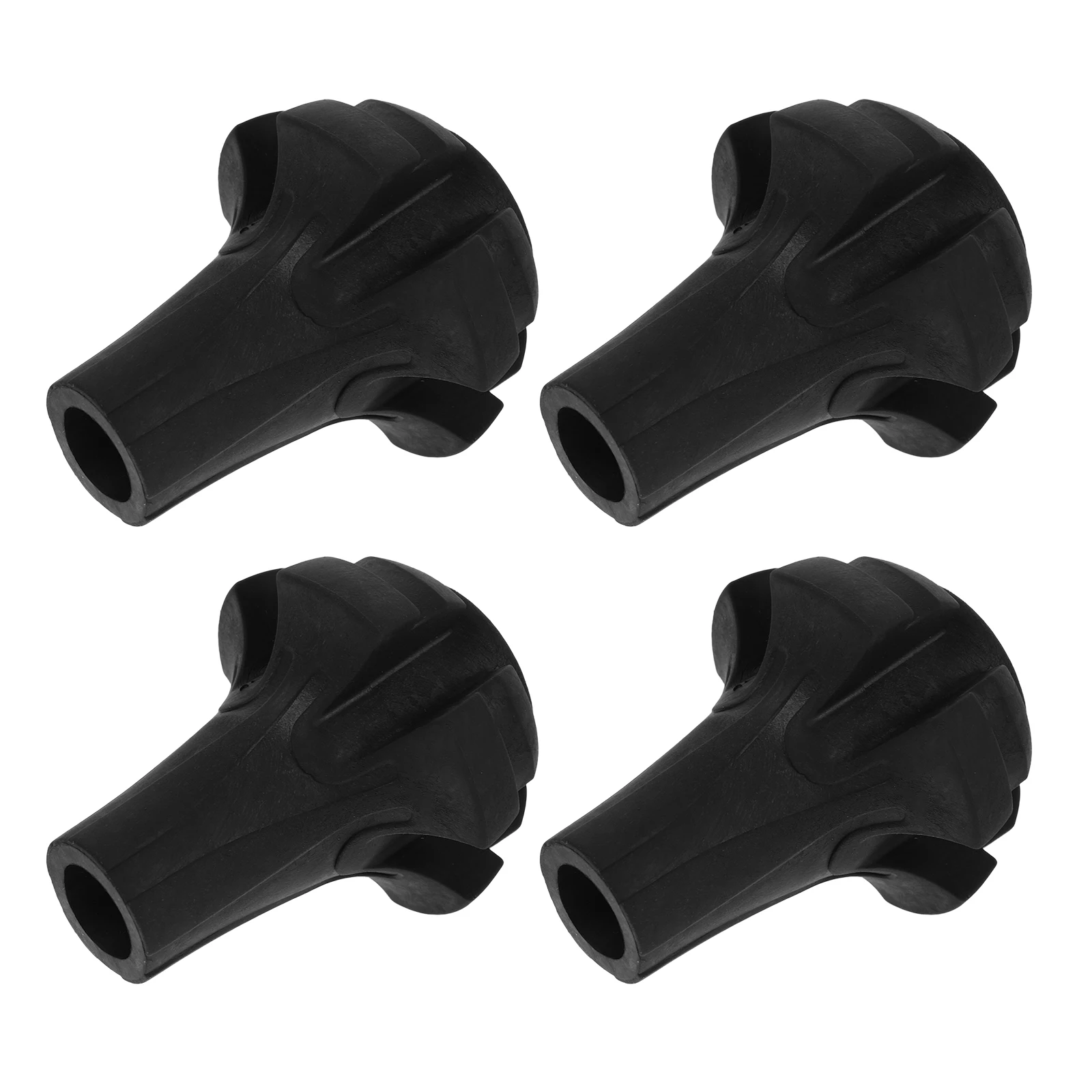 

4 Pcs Trekking Pole Cover Cane Protective Tips Replacement Crutches Head Protector Feet Rubber Travel