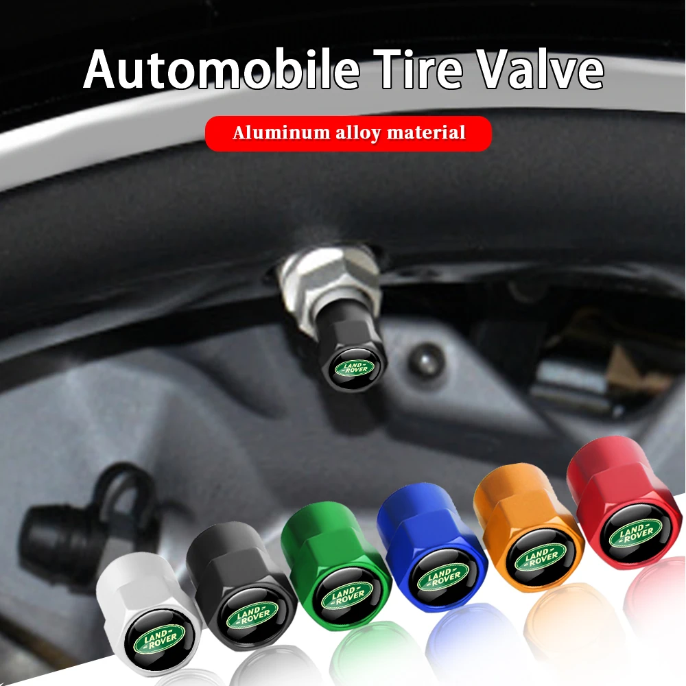 4Pcs Car Valve Tire Dust Caps Protective Cover Accessories For Land Rover Discovery 2 4 Supercharged 3 Guardian Vogue Defender