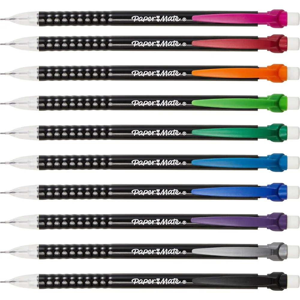 0.7mm Mechanical Pencils 24 Pack #2 HB Lead Refillable Writing Tools with Erasers Bulk School Supplies for Students Classroom Office Standardized Tests Exam Drawing Sketching Back to School Essentials Set of 24