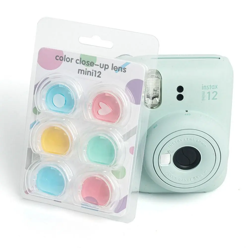 4/6pcs Filter Set for Fujifilm Instax Mini 12 Instant Camera Close-up Colorful Filter Lens Photographic Accessories