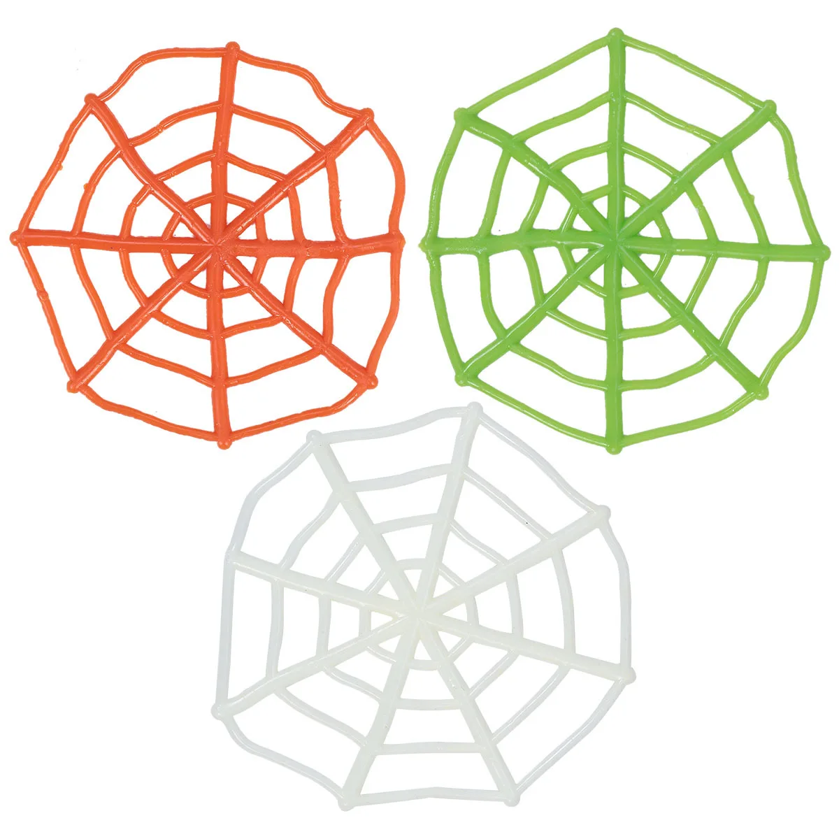 40 pezzi di ragnatela colorata a tema scherzo per eventi di Halloween decorazione ragnatela di plastica raccapricciante per bambini interattivi