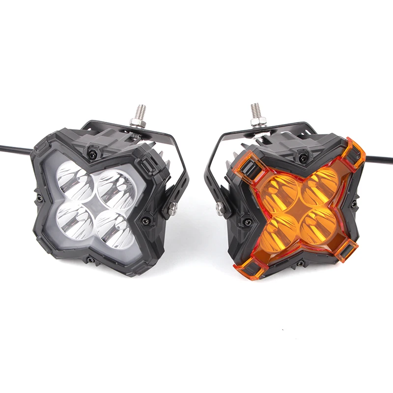 

B402 Автомобильные фары 4-дюймовые рабочие фары со светодиодной подсветкой 6000K 3000K Противотуманные фары для мотоциклов Грузовик SUV Внедорожные дневные ходовые огни 12 В водонепроницаемые