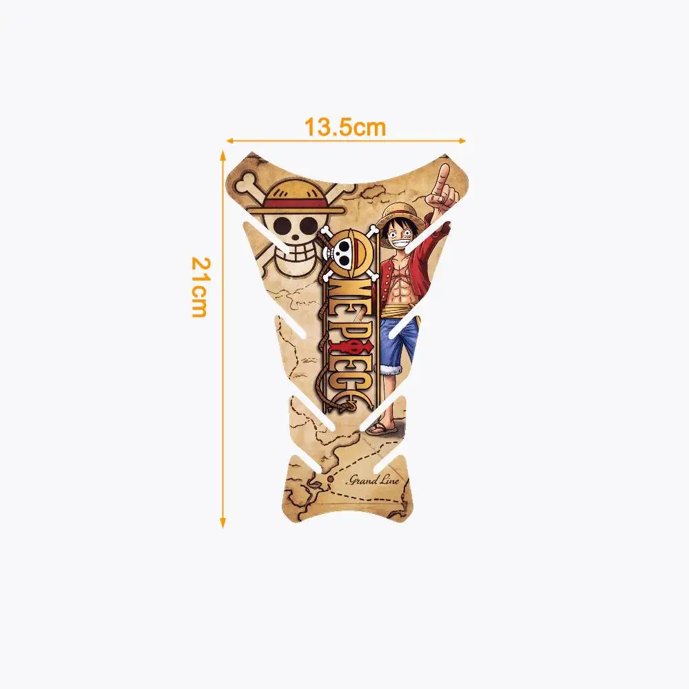 ONE PIECE Motorcycle PVC Tank Pad Tank Cap Protector Racing Sticker Universal - view 6