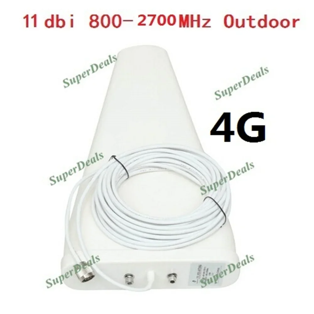 ZQTMAX 11dbi Outdoor Log-periodic antenna N Female for 2G 3G 4G cell phone signal booster GSM DCS repeater 900 1800 2100 2600