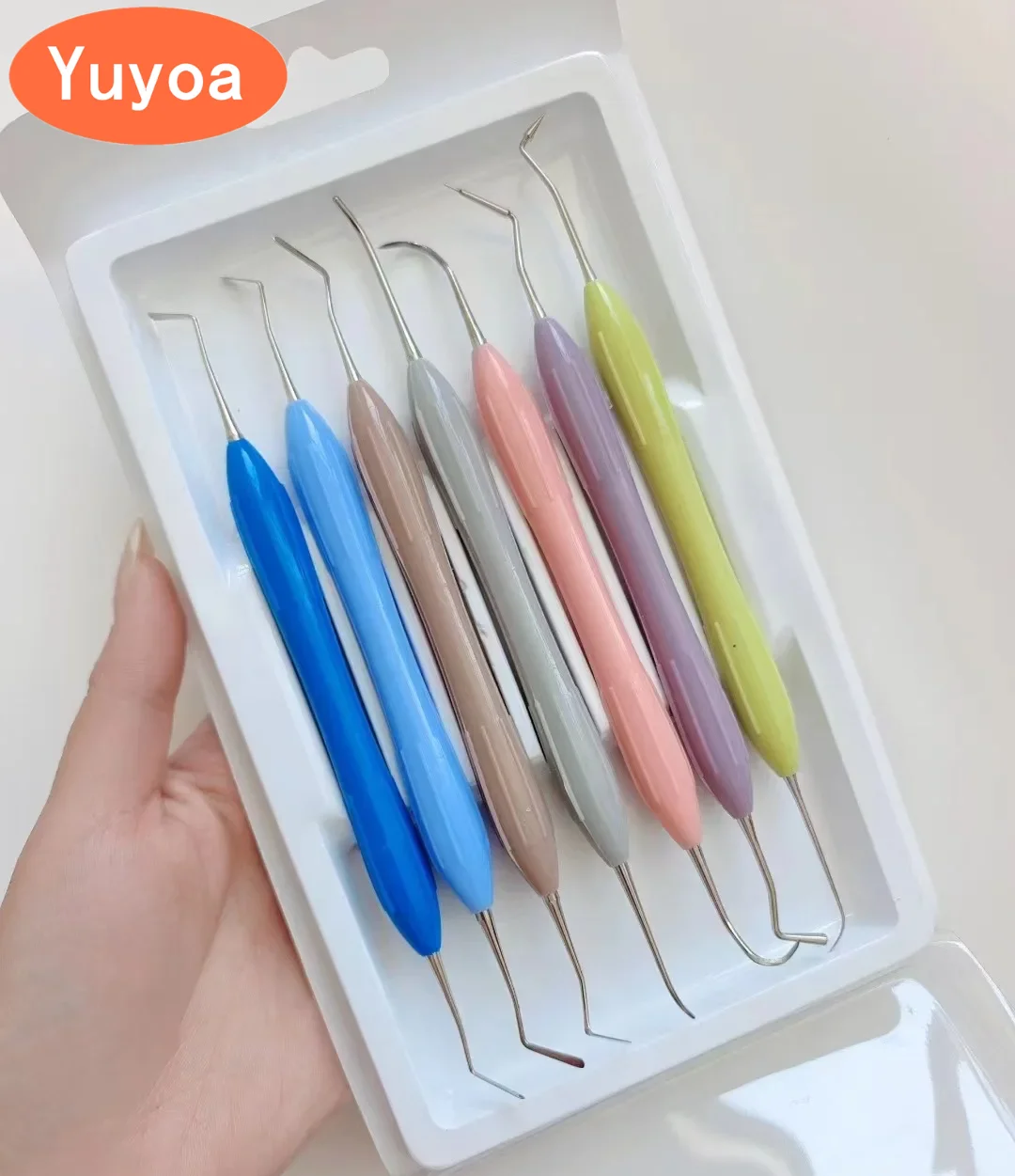 

7pcs/Set Dentistry No-stick Resin Filling Set Dental Resin Filled Restorative Instrument Filler Dentistry Tools