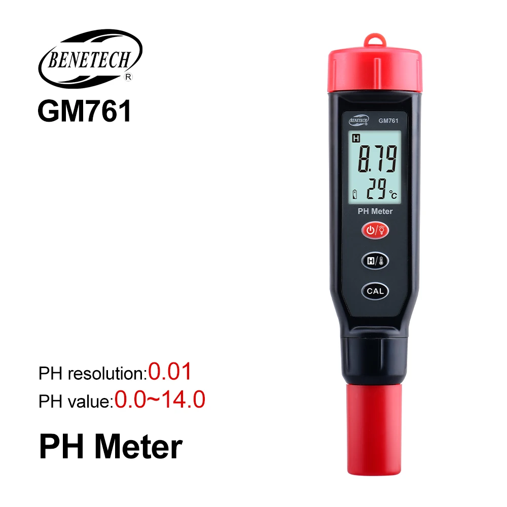 Water Quality Tester Digital TDS/EC/PH/Salinity/Temperature Meter for Pools Aquariums Water Quality Detector