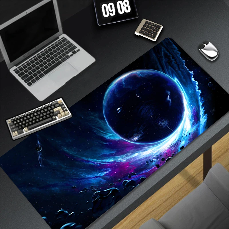 

Design Gaming Mouse Pad Anti-Slip Space Galaxy Rubber Base Extended Desk Mat For Gamer Office Computer Accessories Mousepad