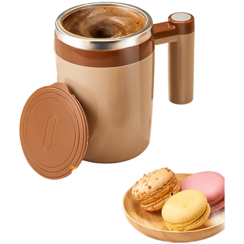 

1 комплект кофейной чашки и аксессуаров, электрическая кофейная чашка из нержавеющей стали 304, 400 мл, дорожная кружка с автоматическим смешиванием, детали чашек для молока