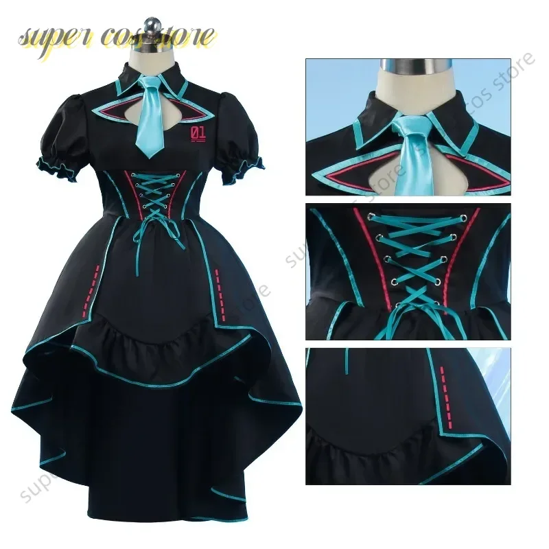 Hatsune Mikuu vocaloid Knights of the Moonlight cosplay costume Halloween cos costume JK skirt corset MIKUU princess skirt gift