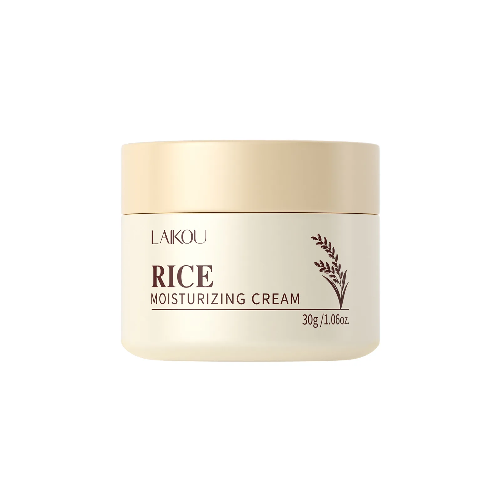

Крем для лица LAIKOU Rice Cream Brightens с растительными экстрактами, увлажняющий, контролирующий жирность кожи, 30 г