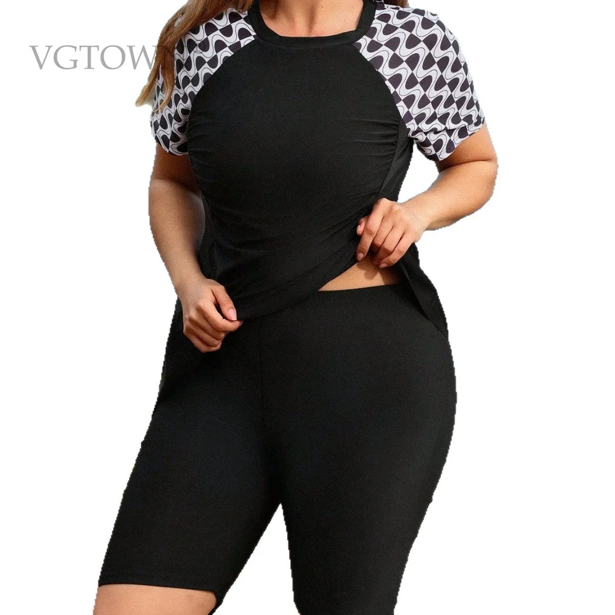 2026 New Print Separate Swimsuits Tankini Set Female Swimwear Sports Beach Wear Two-Piece Bathing Suits Pool Women Swimming Suit