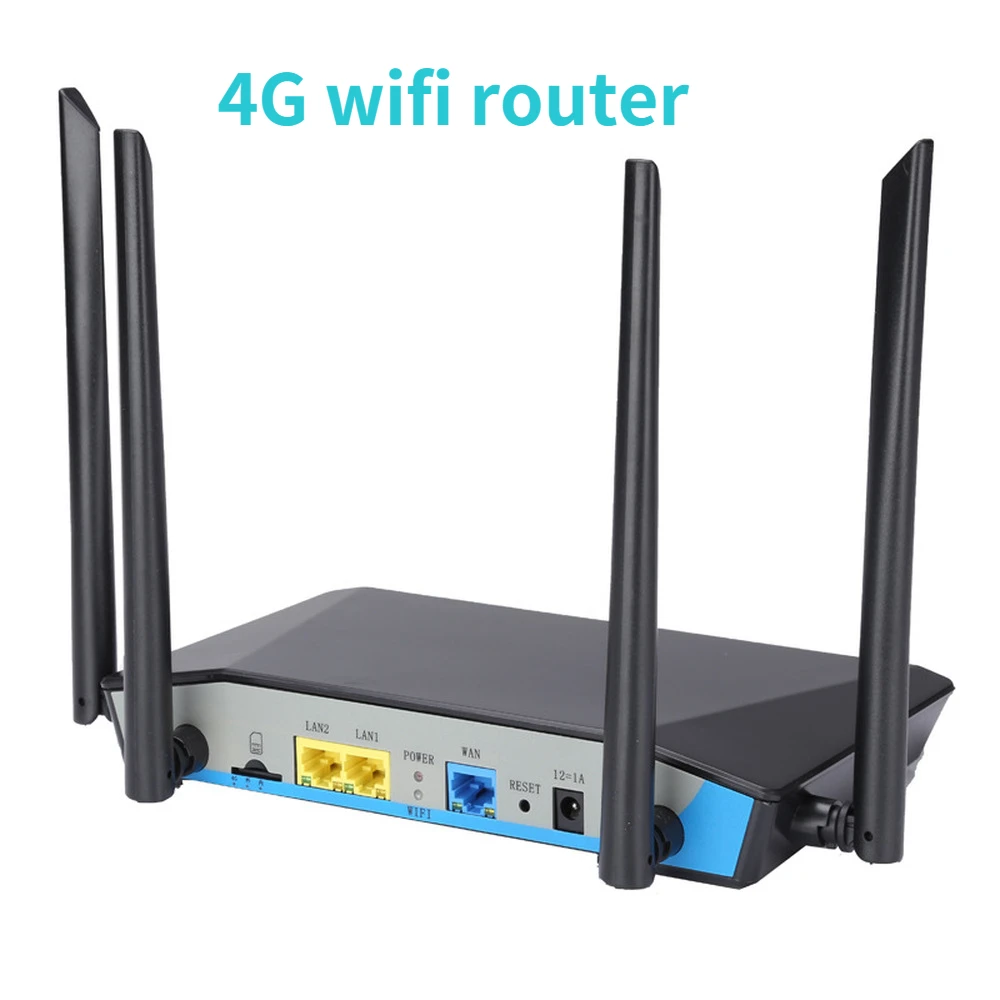 Routeur WiFi 4G CPE LTE, 300 Mb/s avec port LAN et carte SIM, débloqué, portable, sans fil