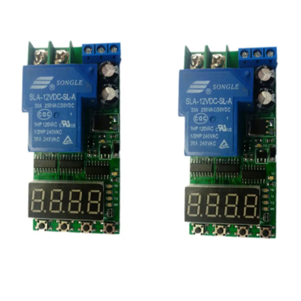2-5PCS 30A High Power Delay Relay Board ON OFF Self Locking Momentary Timer Switch for Motor PLC