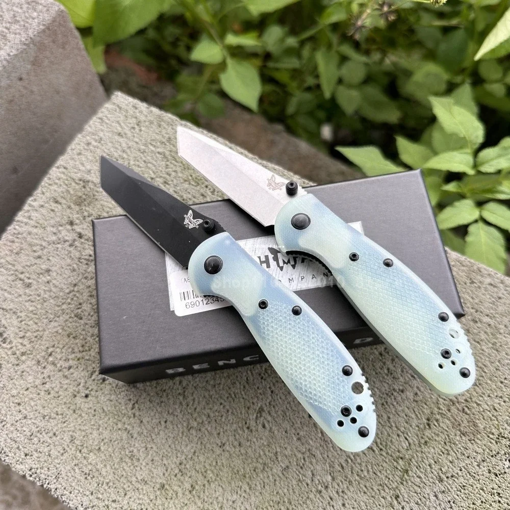 

Карманный нож BM 577, EDC, стальное лезвие D2, ручка G10, портативный складной нож для кемпинга, пешего туризма, мужской подарок