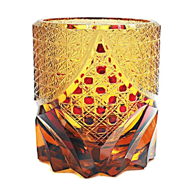 

Whiskey crystal glass, hand-carved vintage Darth Vader wooden box