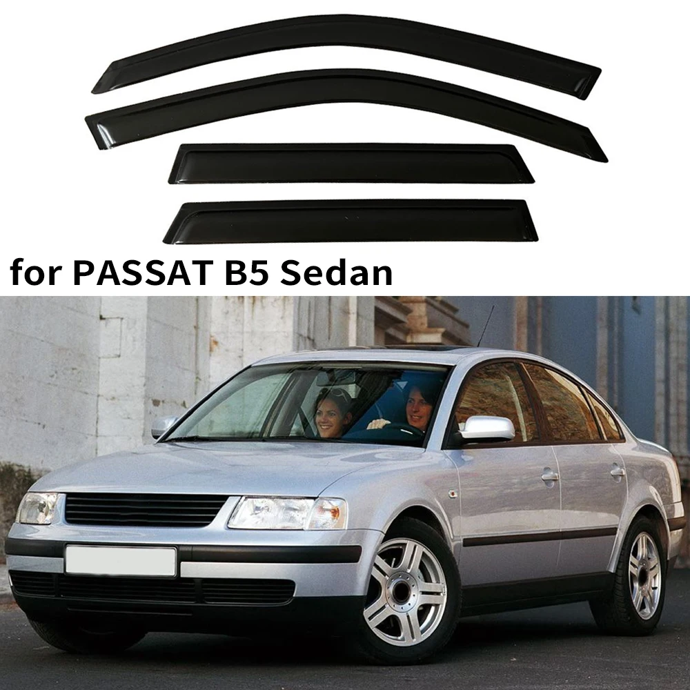 

Window Visor for VW Volkswagen PASSAT B5 Sedan 1997-1999 2000 2001 2002 2003 2004 2005 Wind Deflectors Rain Guards Door Visor