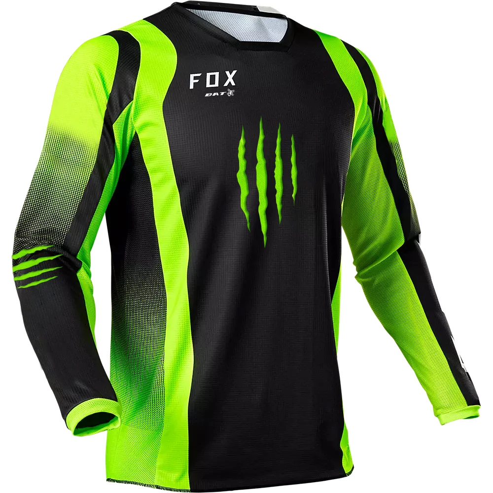 BAT FOX Downhill Jersey Long Sleeve Motocross T-Shirt Motorcycle Offroad DH Jersey Quick-Dry Cycling Jersey Enduro MTB Clothing