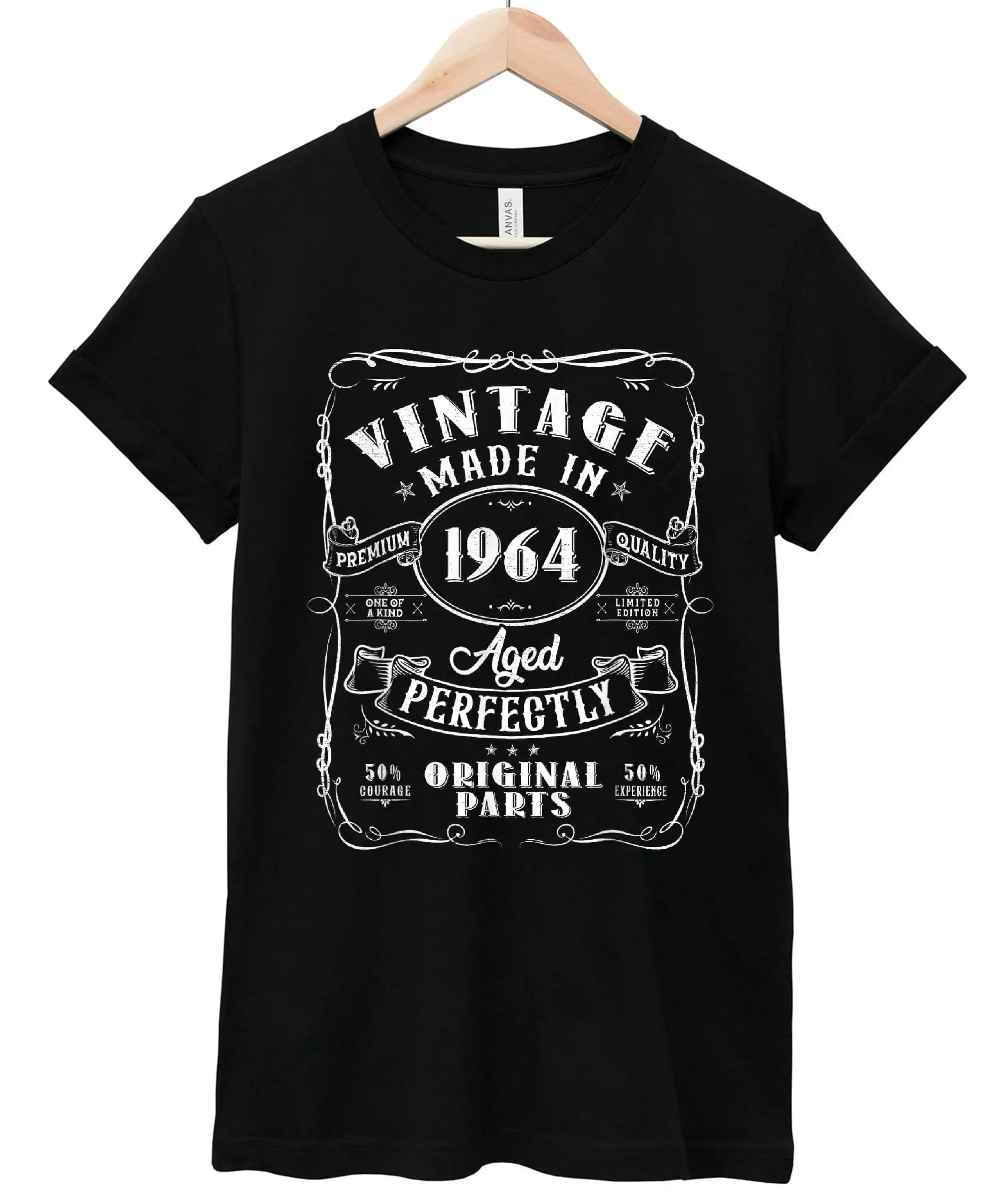 Vintage 60th Birthday Decorations Men Funny 1964 60 T shirt B0CQ4736GG