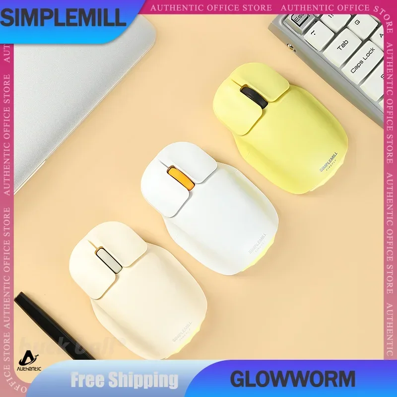 

Мышь беспроводная Simplemill, легкая, 2 режима, 2,4 ГГц, 4000DPI
